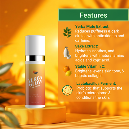 Yerba Glow with highlighted ingredients